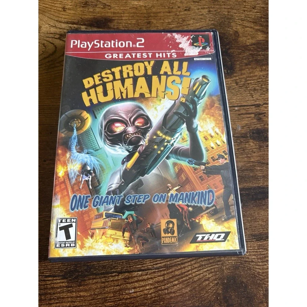 Destroy All Humans! (PS2, 2005) Game in Case With Manual